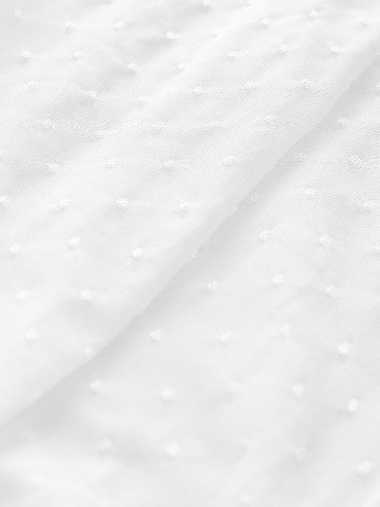 White 40 Denier Spot Tights - Size Up To 6 Months (50 - 68cm)