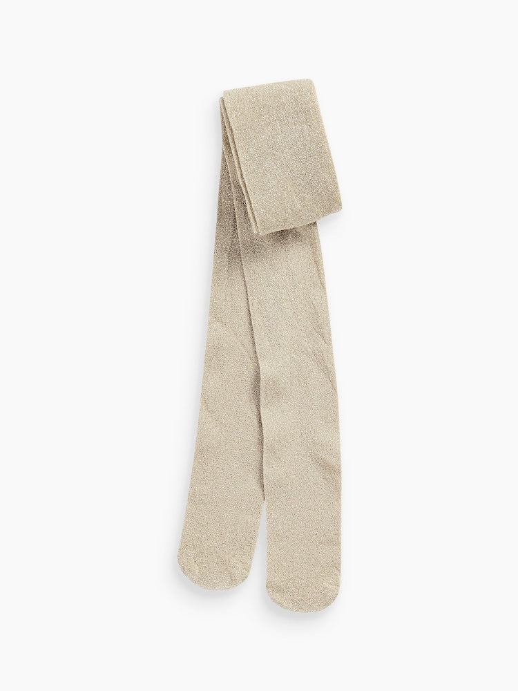 Champagne Gold Sparkle Tights - Size Up To 6 Months (50 - 68cm)