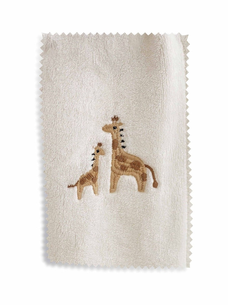 White Giraffe Fleece Baby Blanket