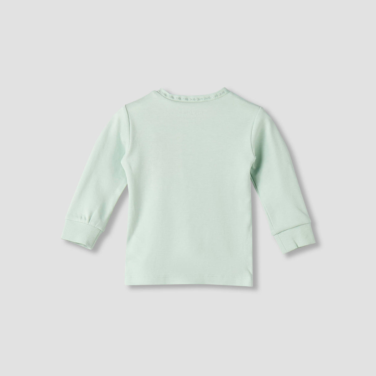 Giggles Cotton Henley Neck Long Sleeve Pyjama Set with Embroidery