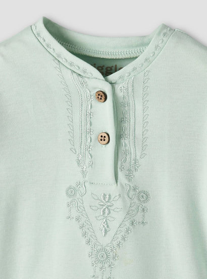 Giggles Cotton Henley Neck Long Sleeve Pyjama Set with Embroidery-baby-boys-clothing-nightwear-pyjamasets-image-7