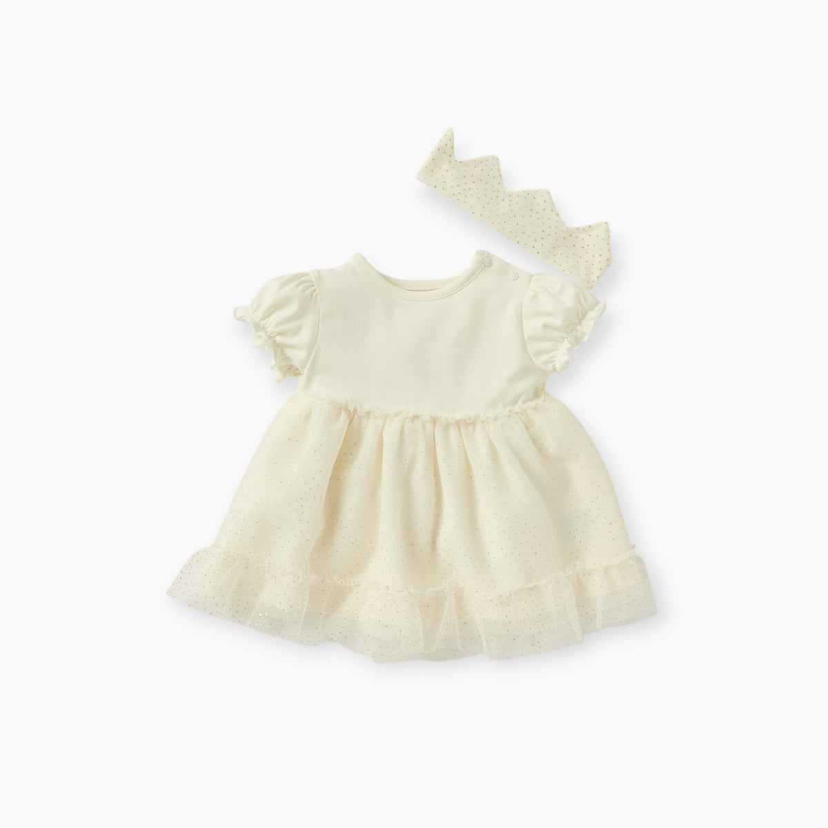 Giggles Butterfly Embellished Dress and Headband Set