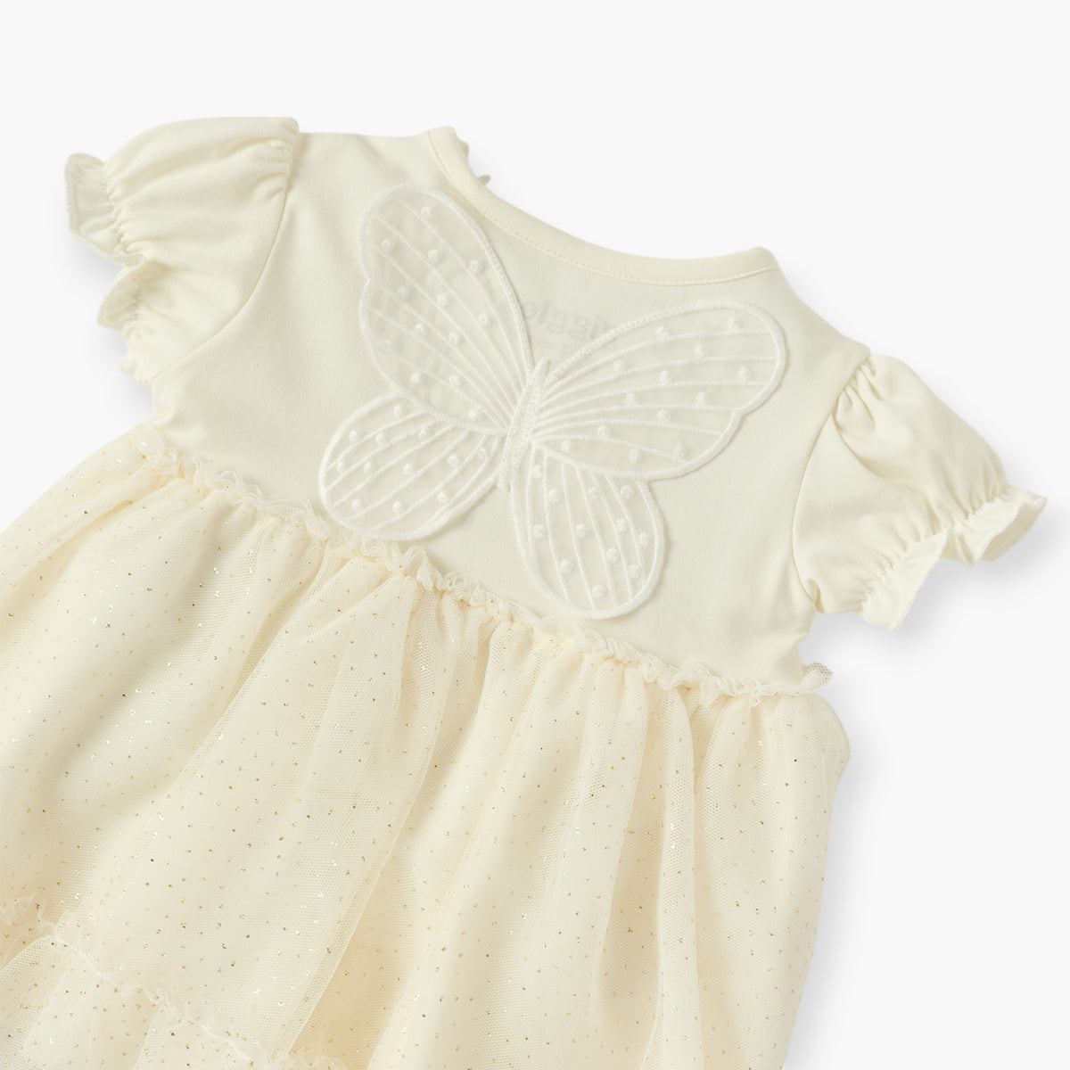 Giggles Butterfly Embellished Dress and Headband Set