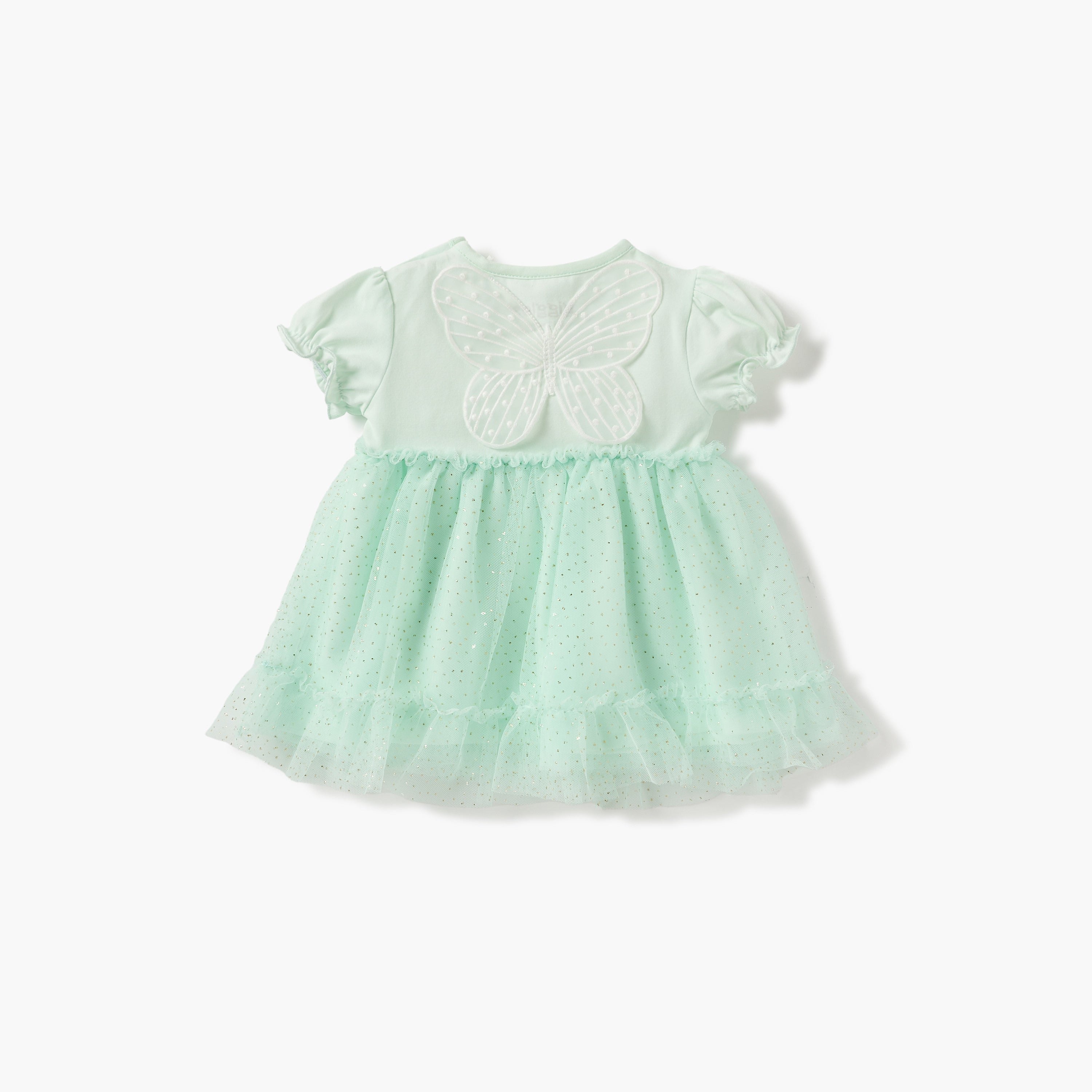 Giggles Butterfly Embellished Dress and Headband Set