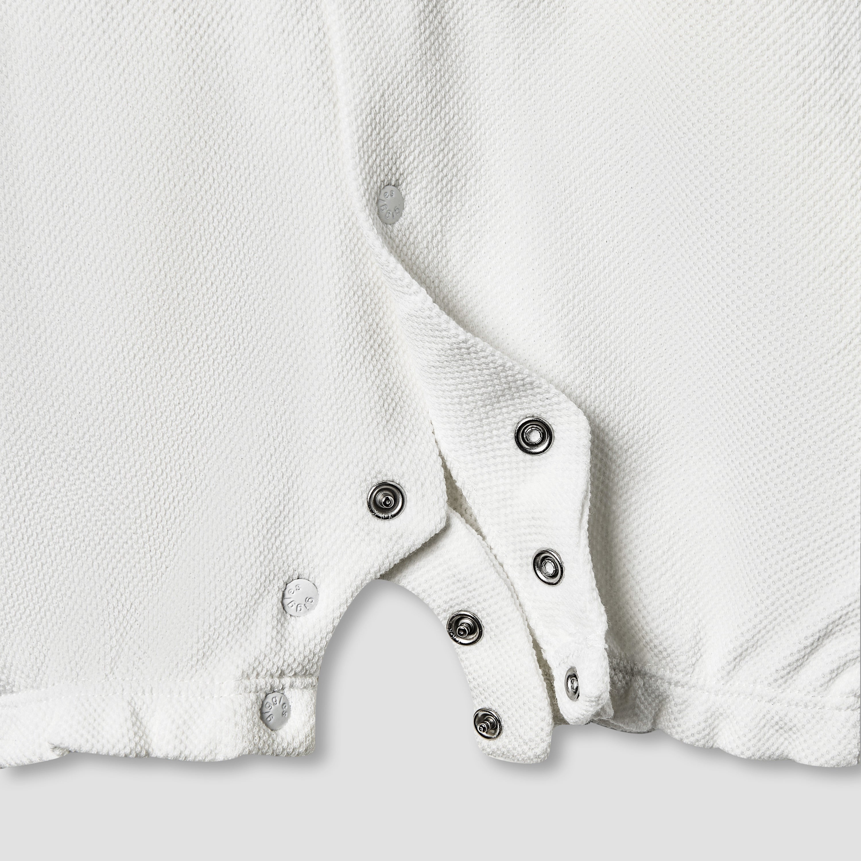 Giggles Lace Trim Collared Romper with Short Sleeves