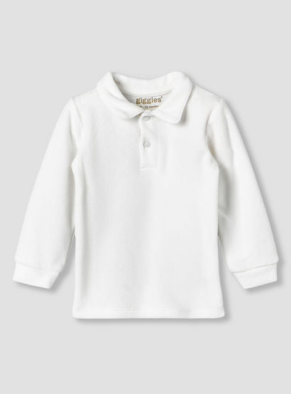 Giggles Collared Long Sleeves T-shirt and Dungaree Set with Applique Design-baby-boys-clothing-setsandcoords-image-2