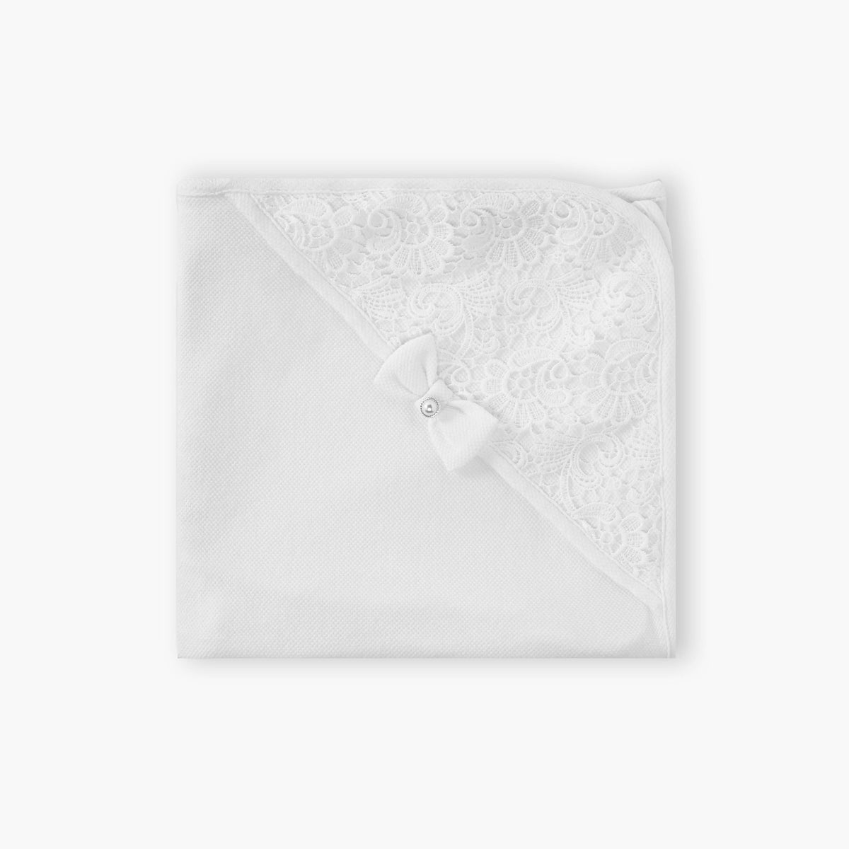 Giggles Lace Insert Receiving Blanket
