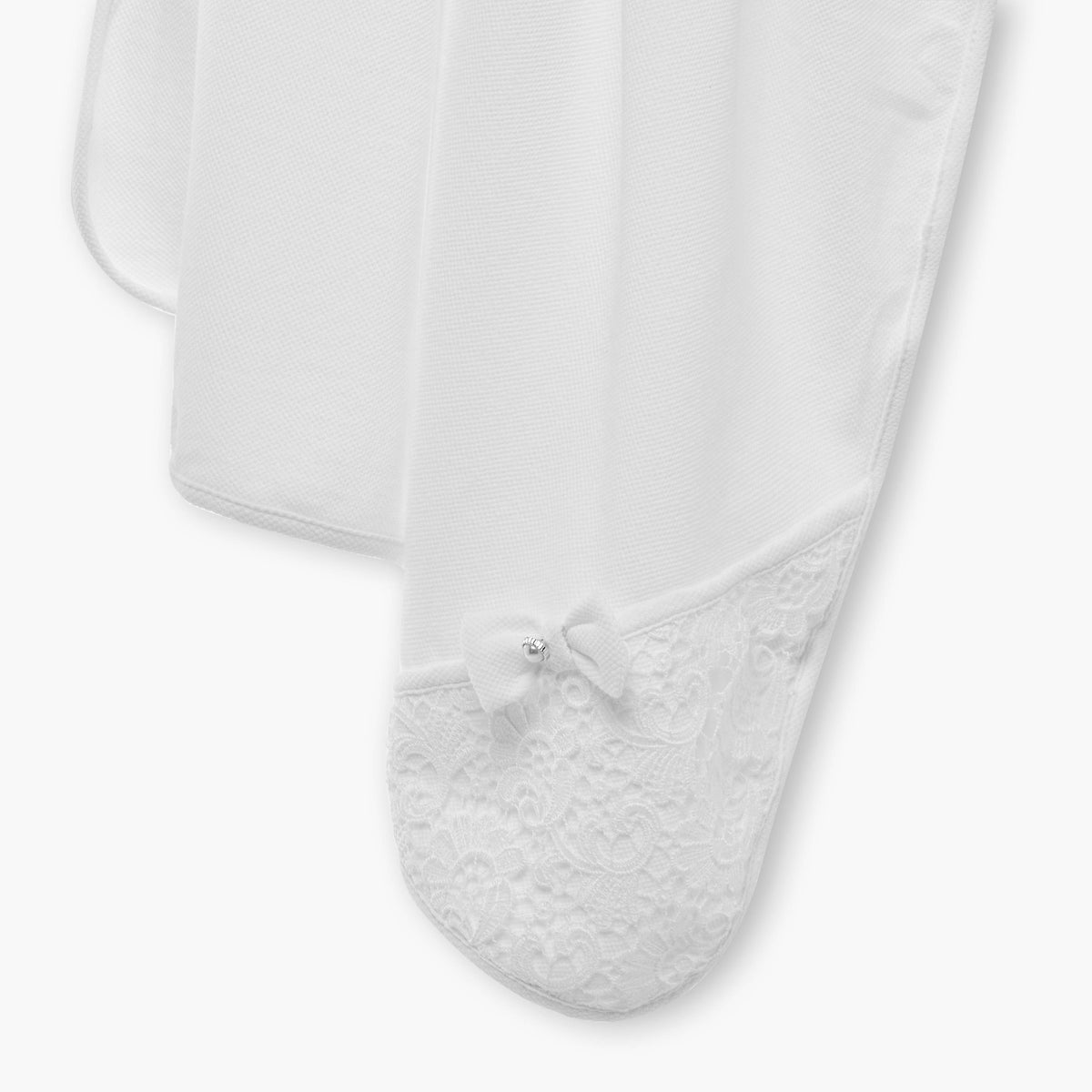 Giggles Lace Insert Receiving Blanket