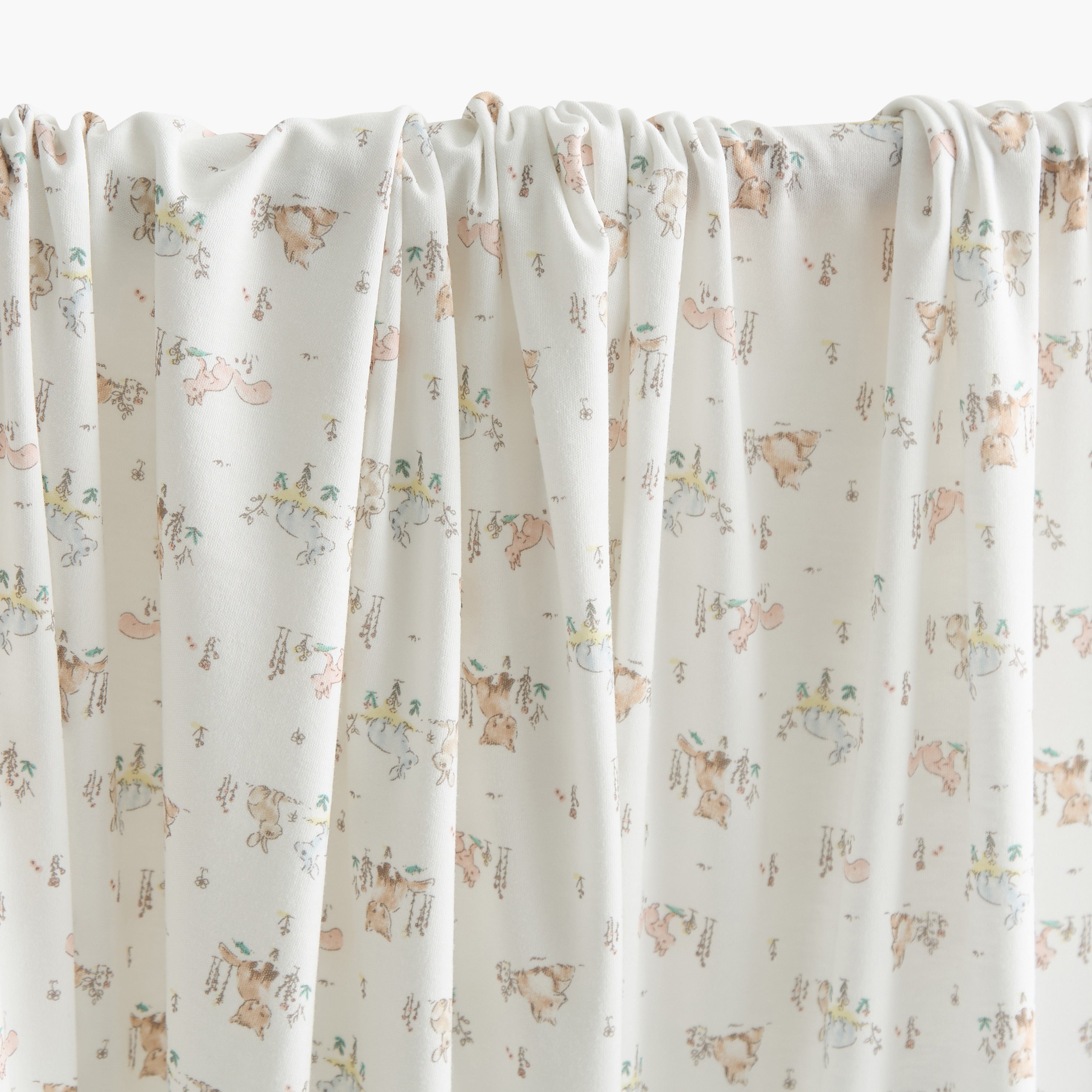 Giggles Safari Print Receiving Blanket with Hood - 70x70 cm