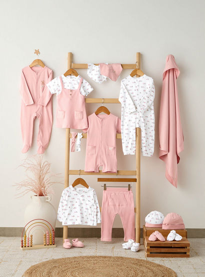 Juniors Cotton V-neck Long Sleeves Pyjama Set with Bear Print-baby-girls-clothing-nightwear-pyjamasets-image-9