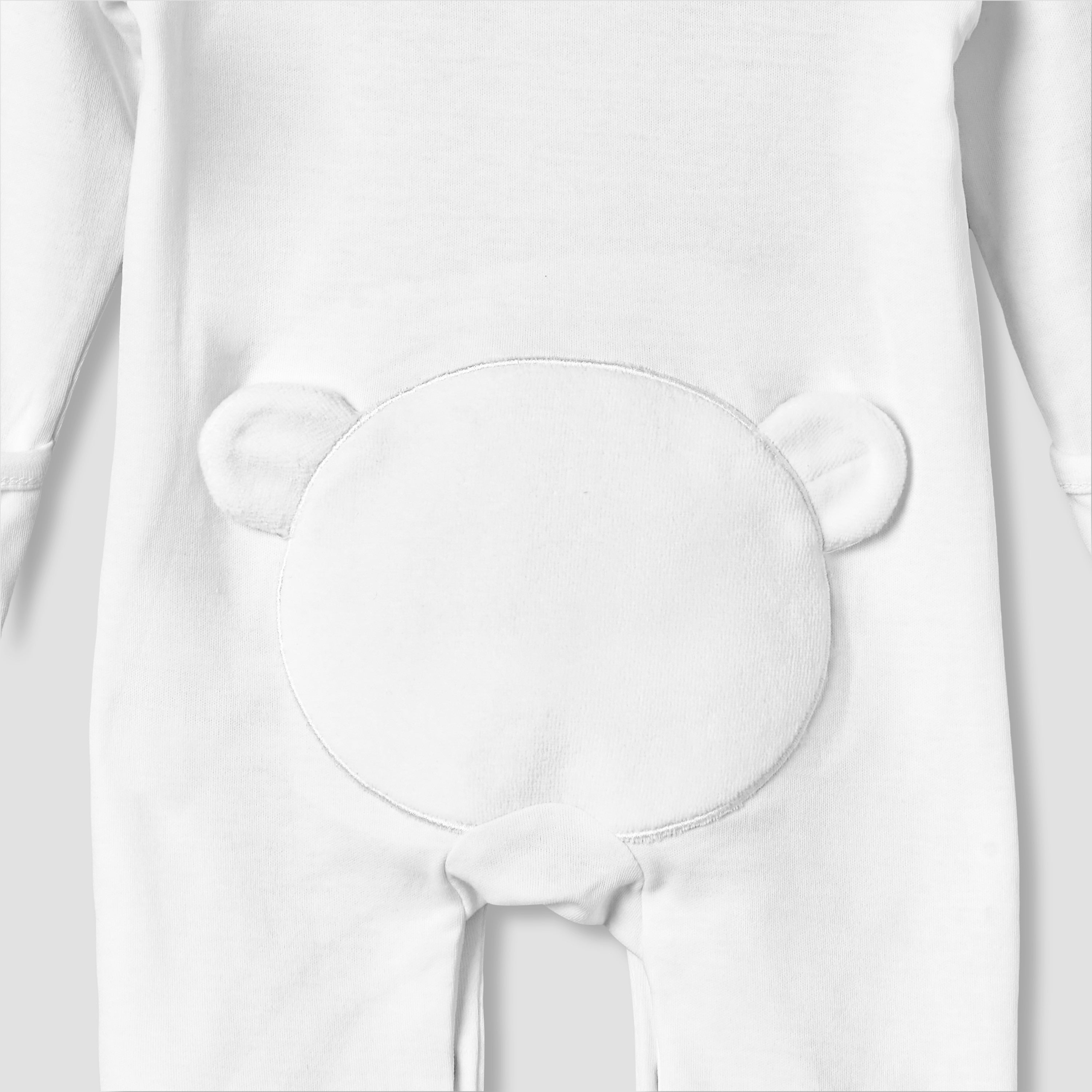 Giggles Cotton Collared Long Sleeves Sleepsuit with Embroidery