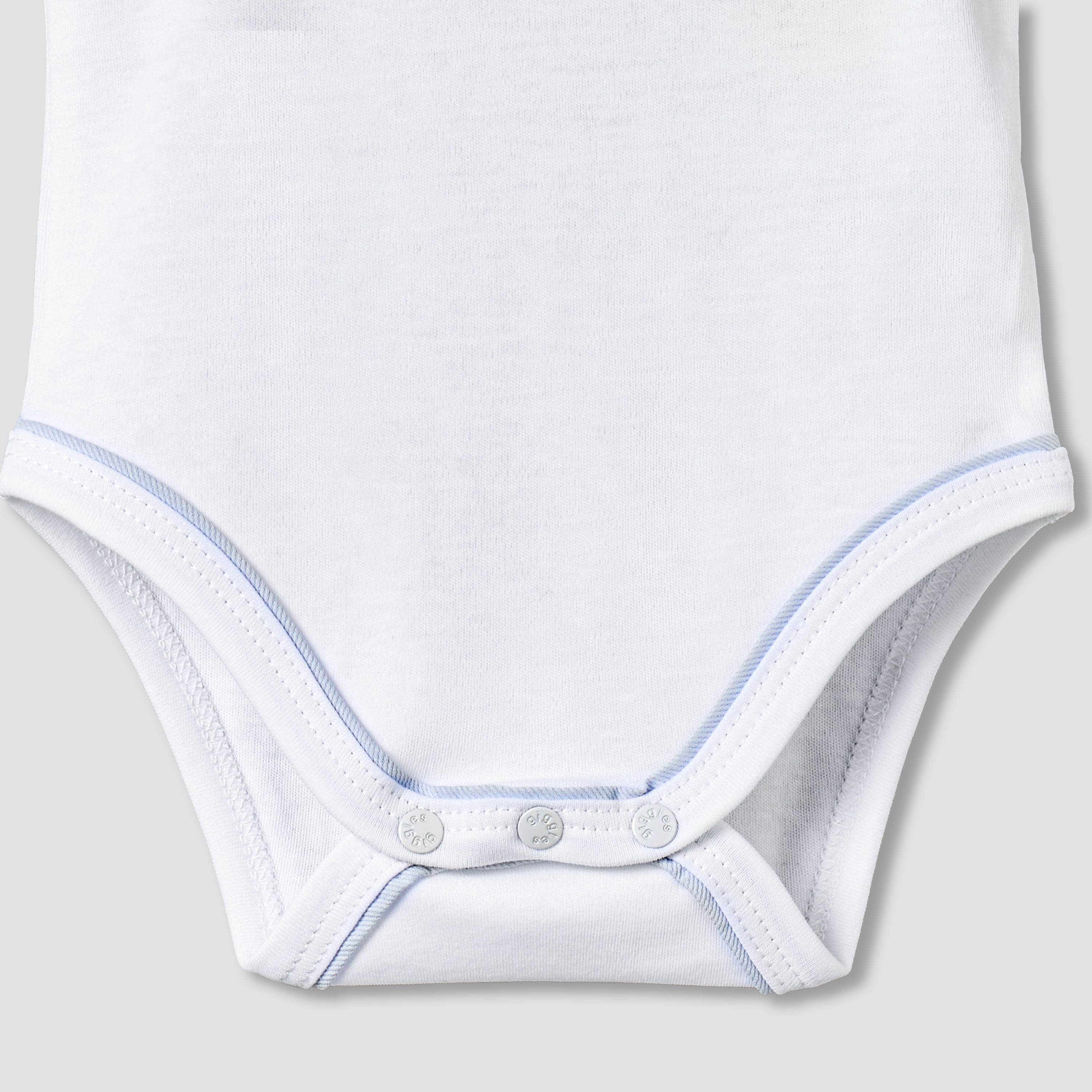 Giggles Round Neck Sleeveless Bodysuit with Snap Button Closure