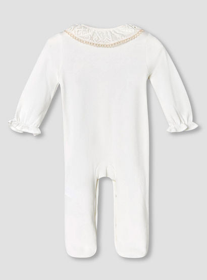 Giggles Supima Cotton Collar Long Sleeves Sleepsuit with Floral Embroidery-baby-girls-clothing-nightwear-sleepsuits-image-3