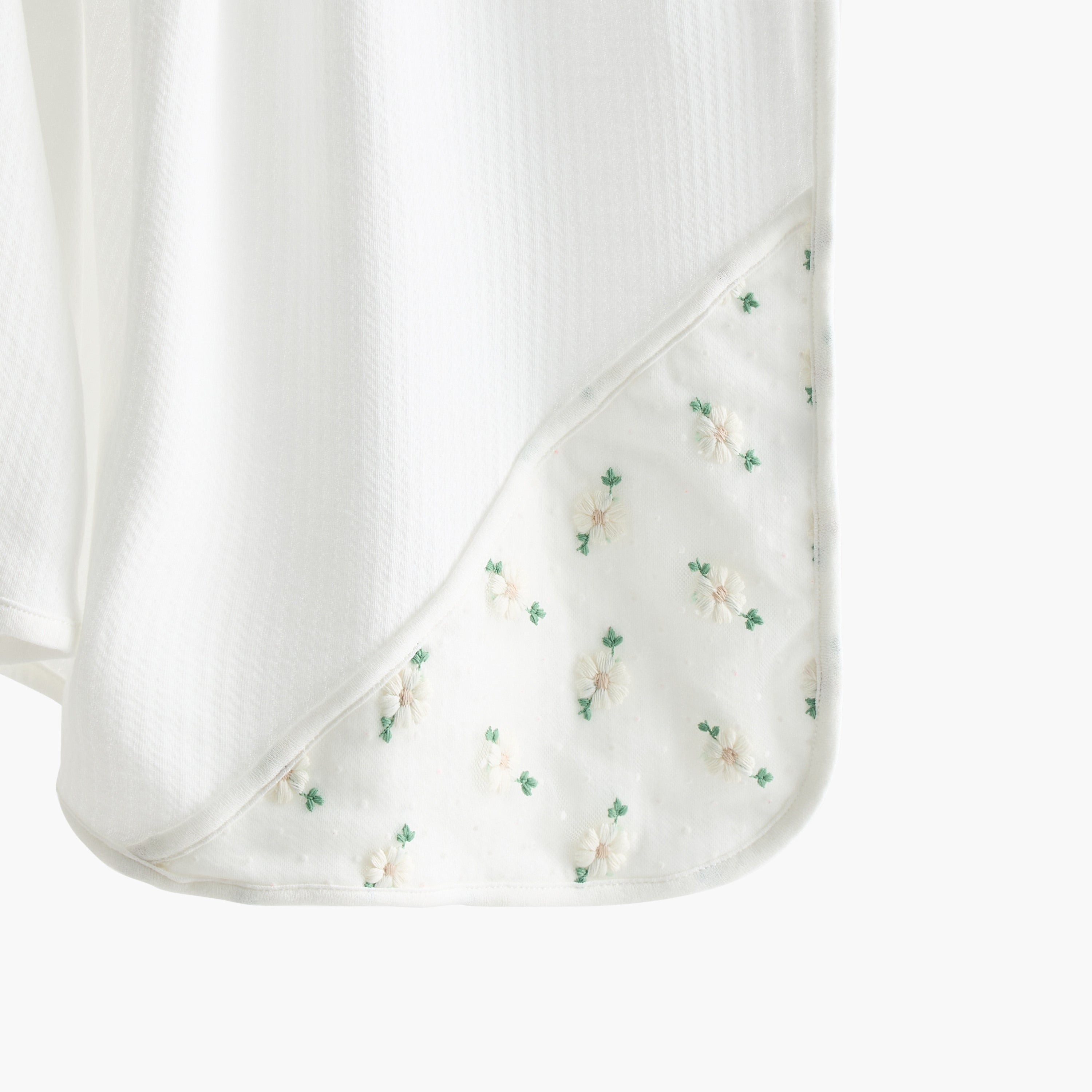 Giggles Floral Embroidered Receiving Blanket - 70x70 cm