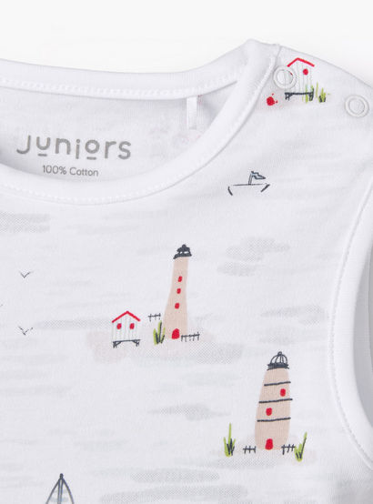Juniors Round Neck Sleeveless Bodysuit with Snap Button Closure-baby-boys-clothing-bodysuits-image-4