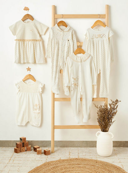 Giggles Short Sleeves A-line Dress with Lace Texture-baby-girls-clothing-dressesandjumpsuits-image-7
