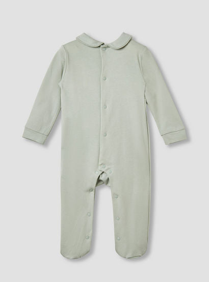 Giggles Pintuck Closed Feet Sleepsuit with Long Sleeves-baby-boys-clothing-nightwear-sleepsuits-image-2