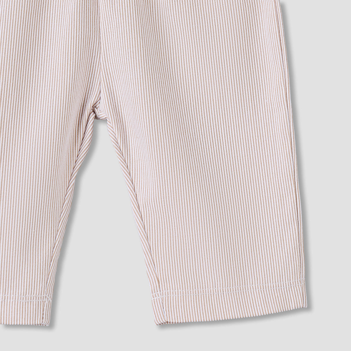 Giggles Cotton Collared Short Sleeves Pyjama Set with Striped Design