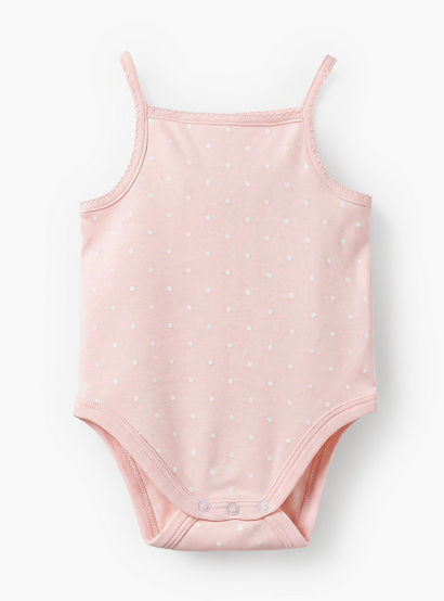 Pack of 2 Juniors Square Neck Strappy Bodysuit with Print-baby-girls-clothing-bodysuits-image-3