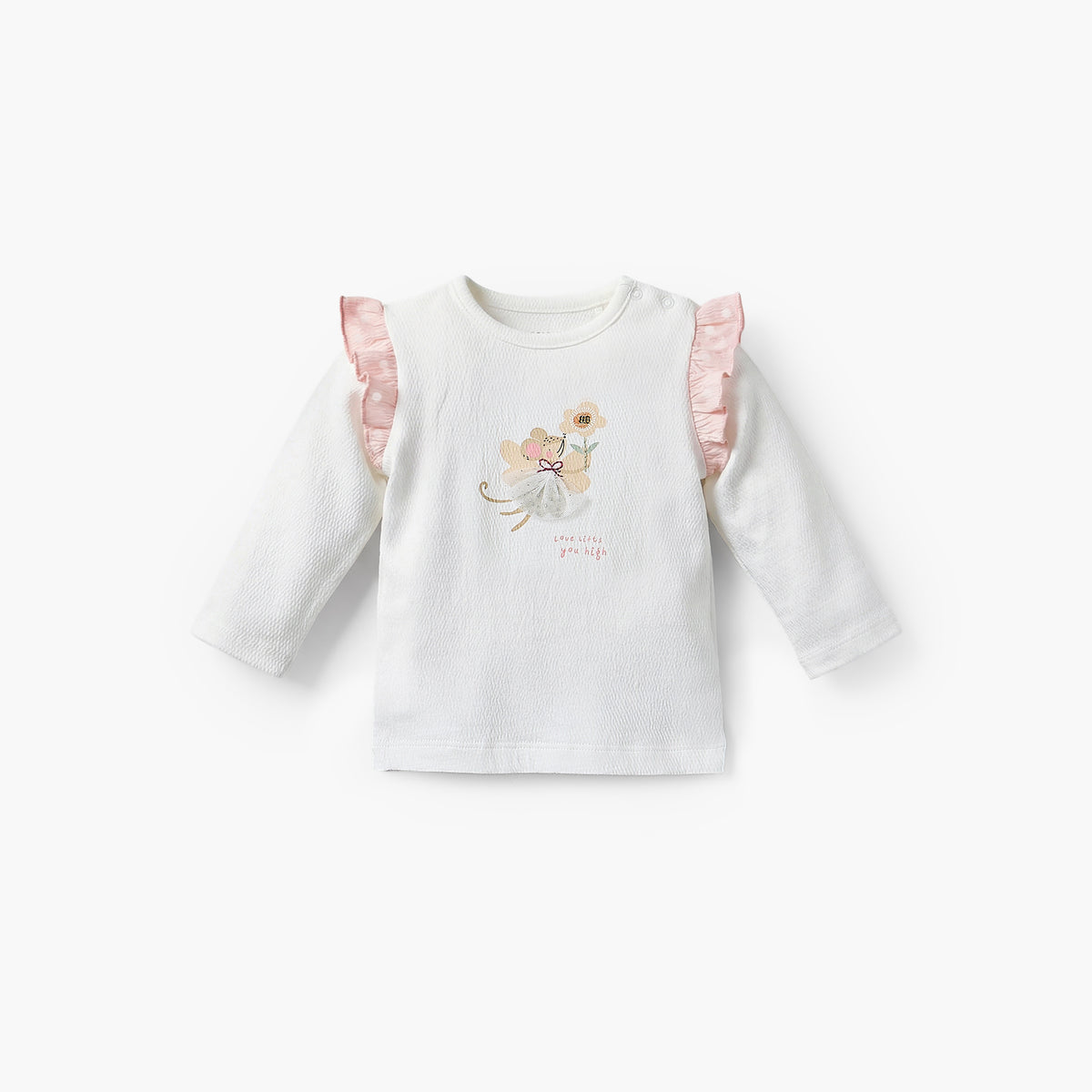 Giggles Cotton Collared Neck Long Sleeve Pyjama Set with Button Closure
