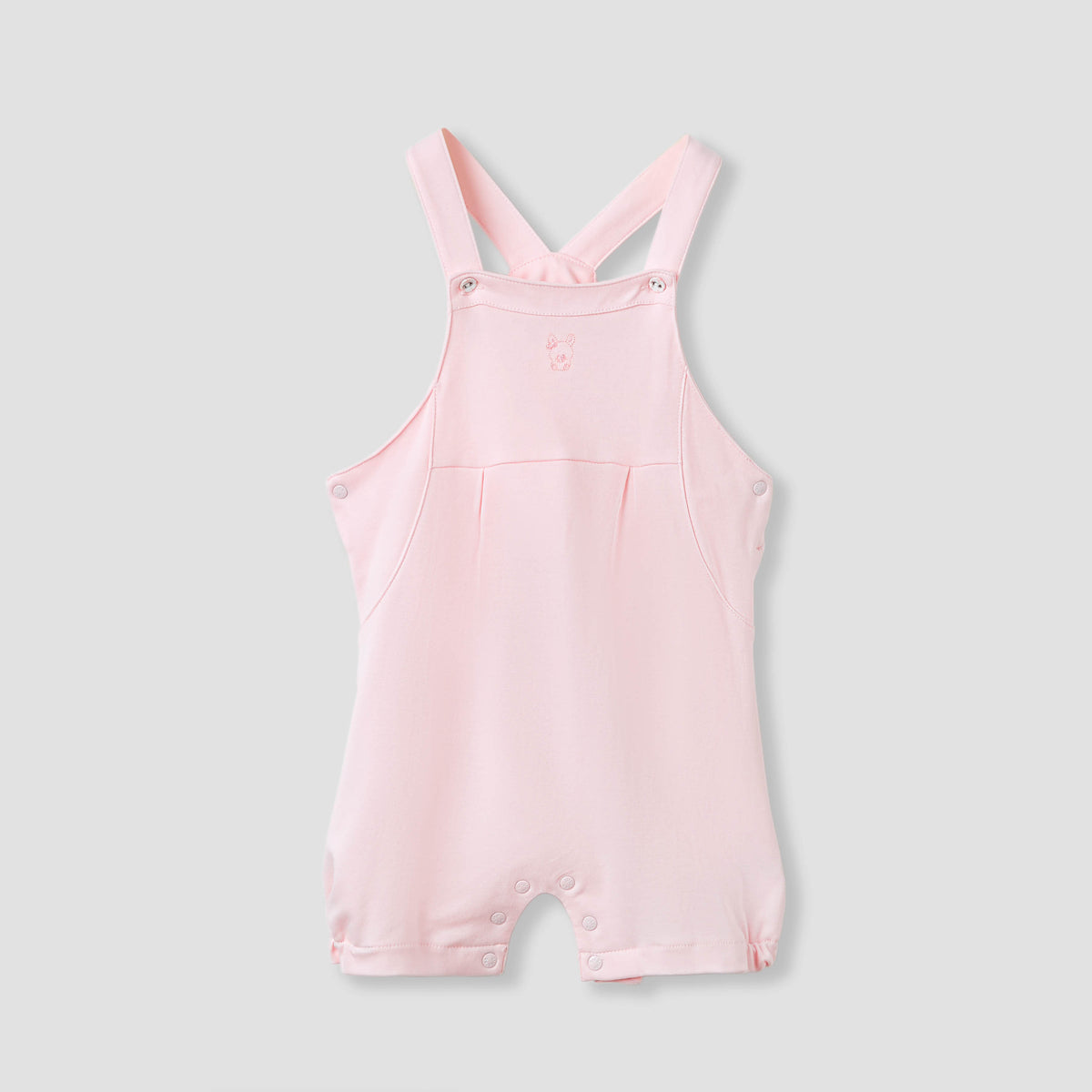 Giggles Embroidered Dungaree and T-shirt Set