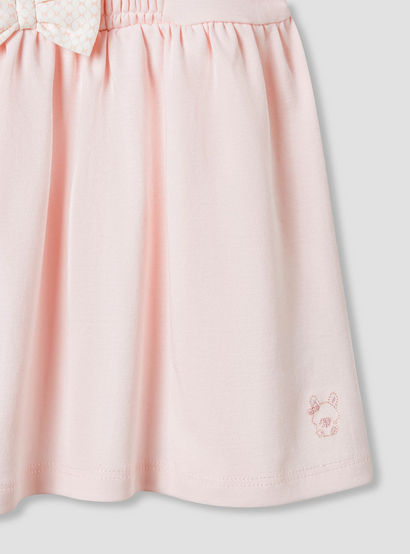 Giggles Smocked Detail A-line Dress with Bow-baby-girls-clothing-dressesandjumpsuits-image-5