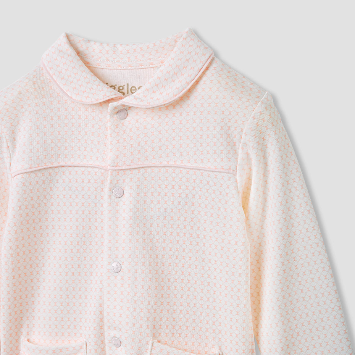 Giggles Printed Peter Pan Collar Shirt and Pyjama Set