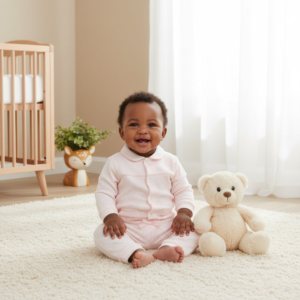 Giggles Printed Peter Pan Collar Shirt and Pyjama Set