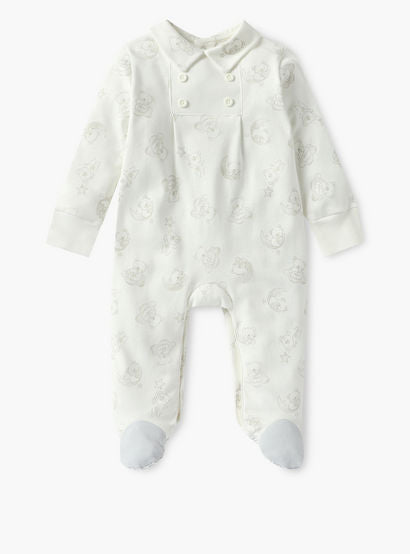 Giggles Bear Print Closed Feet Sleepsuit with Long Sleeves-baby-boys-clothing-nightwear-sleepsuits-image-1