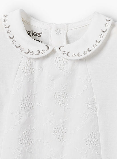 Giggles Cotton Peter Pan Collar Long Sleeves Sleepsuit with Embroidered Detail-baby-girls-clothing-nightwear-sleepsuits-image-3