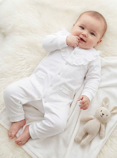 Giggles Cotton Round Neck Long Sleeves Sleepsuit with Schiffli Embroidery-baby-girls-clothing-nightwear-sleepsuits-image-1
