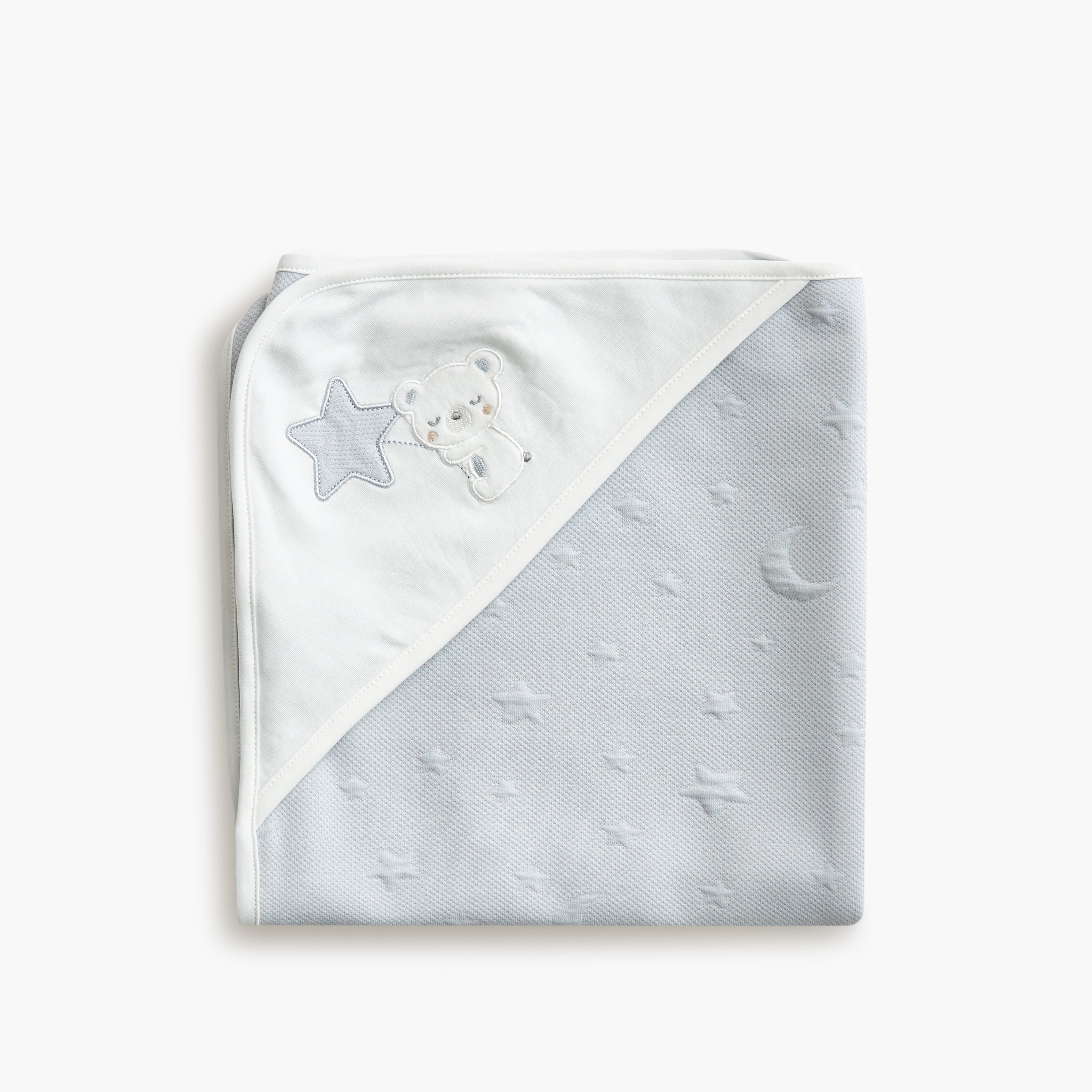 Giggles Moon and Star Embossed Receiving Blanket - 70x70 cm