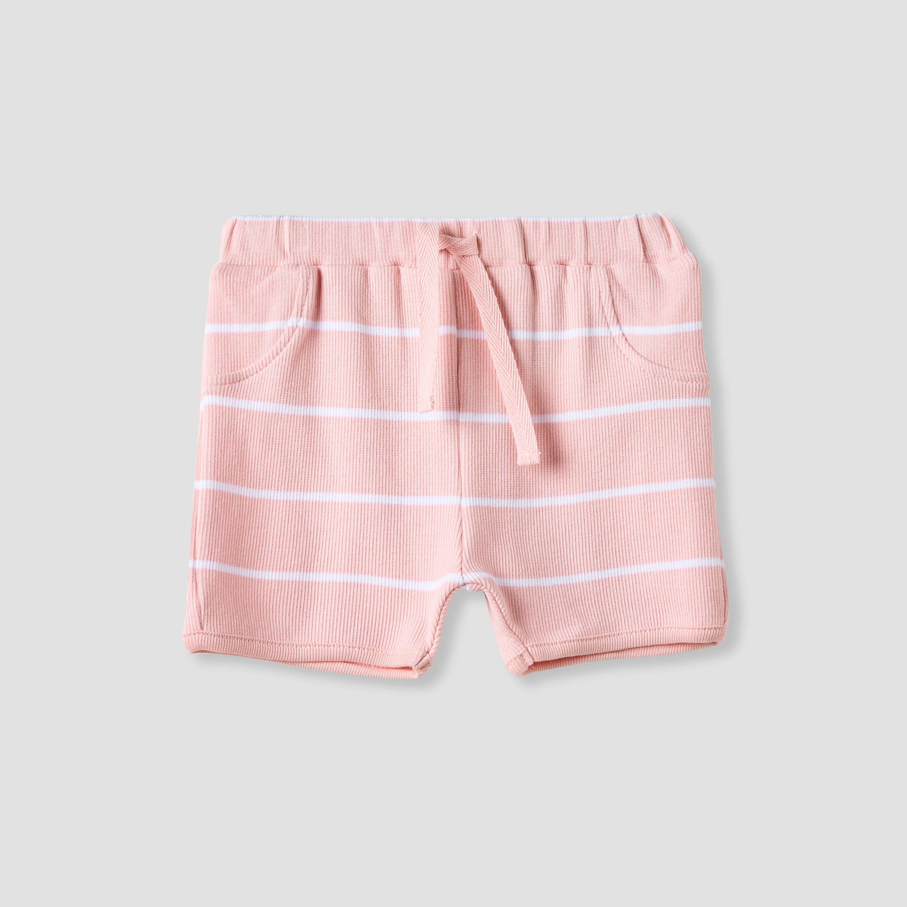 Juniors Striped T-shirt and Shorts Set