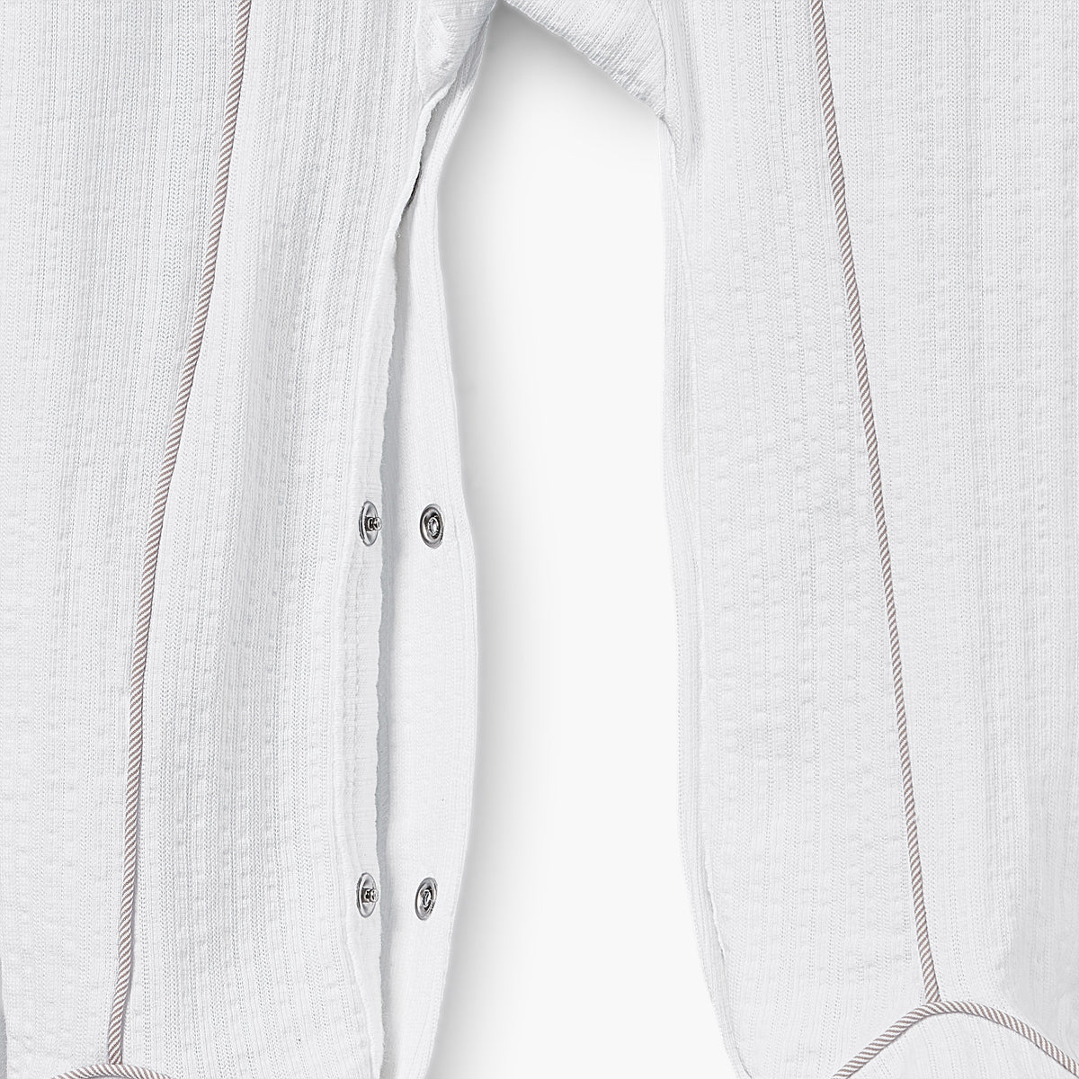 Giggles Cotton Collared Long Sleeves Sleepsuit with Textured Design