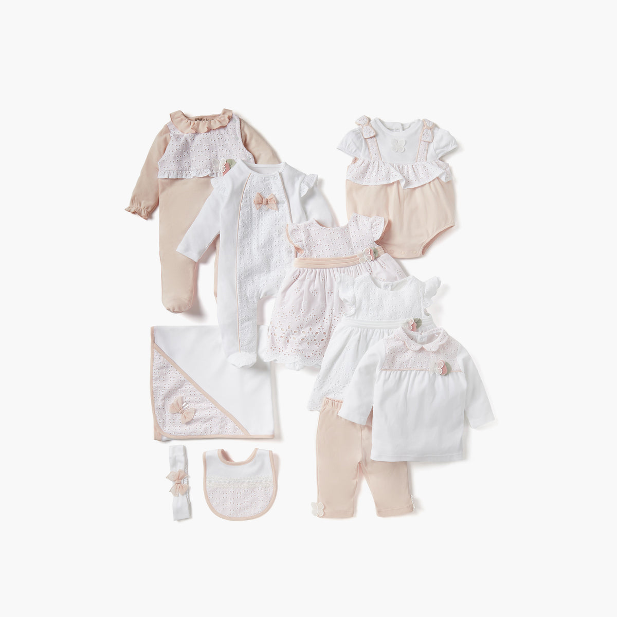 Giggles Panelled Closed Feet Sleepsuit with Long Sleeves