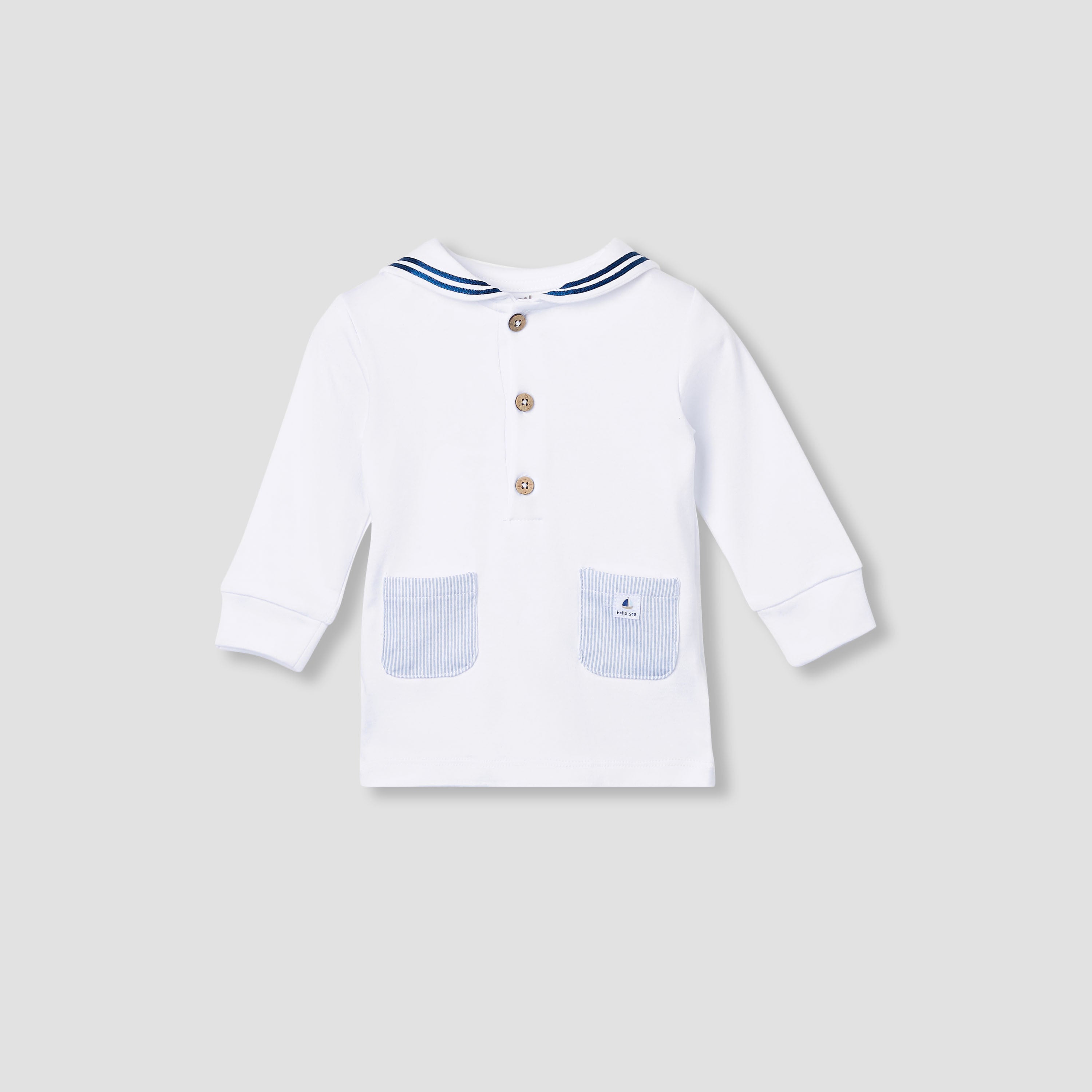 Giggles Striped T-shirt and Pyjama Set