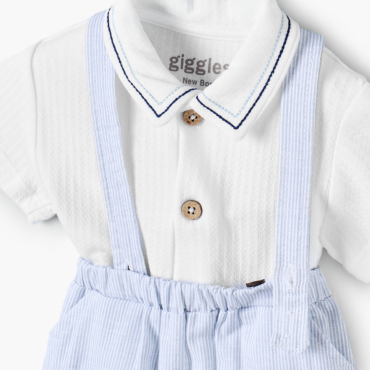 Giggles Striped T-shirt and Pyjama Set