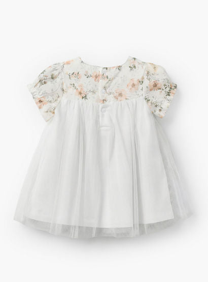 Giggles Square Neck Short Sleeves A-line Dress with Floral Print-baby-girls-clothing-dressesandjumpsuits-image-3