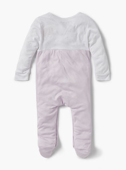 Giggles Heart Print Closed Feet Sleepsuit with Long Sleeves-baby-girls-clothing-nightwear-sleepsuits-image-2