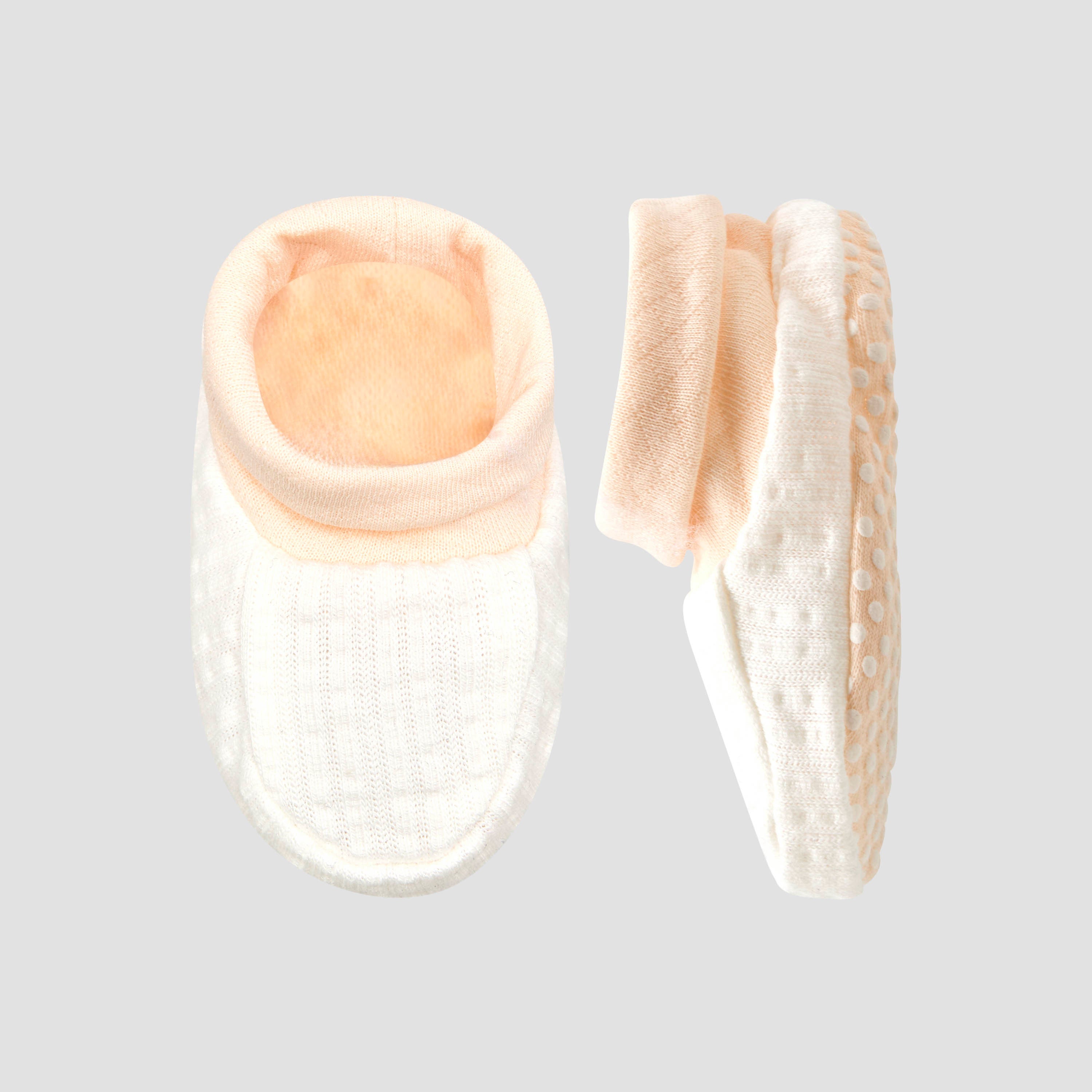 Giggles Booties with Cuff, Textured Design