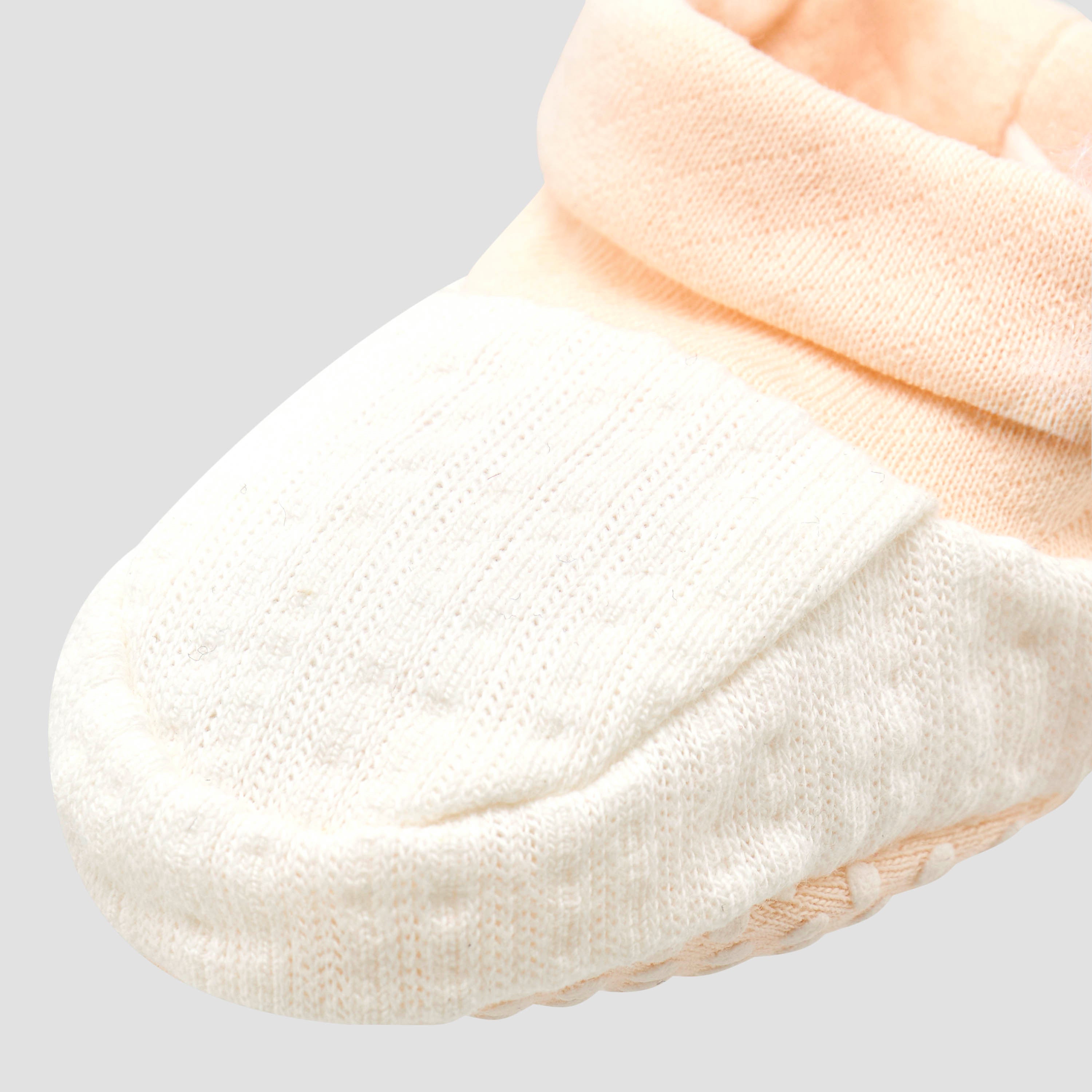 Giggles Booties with Cuff, Textured Design