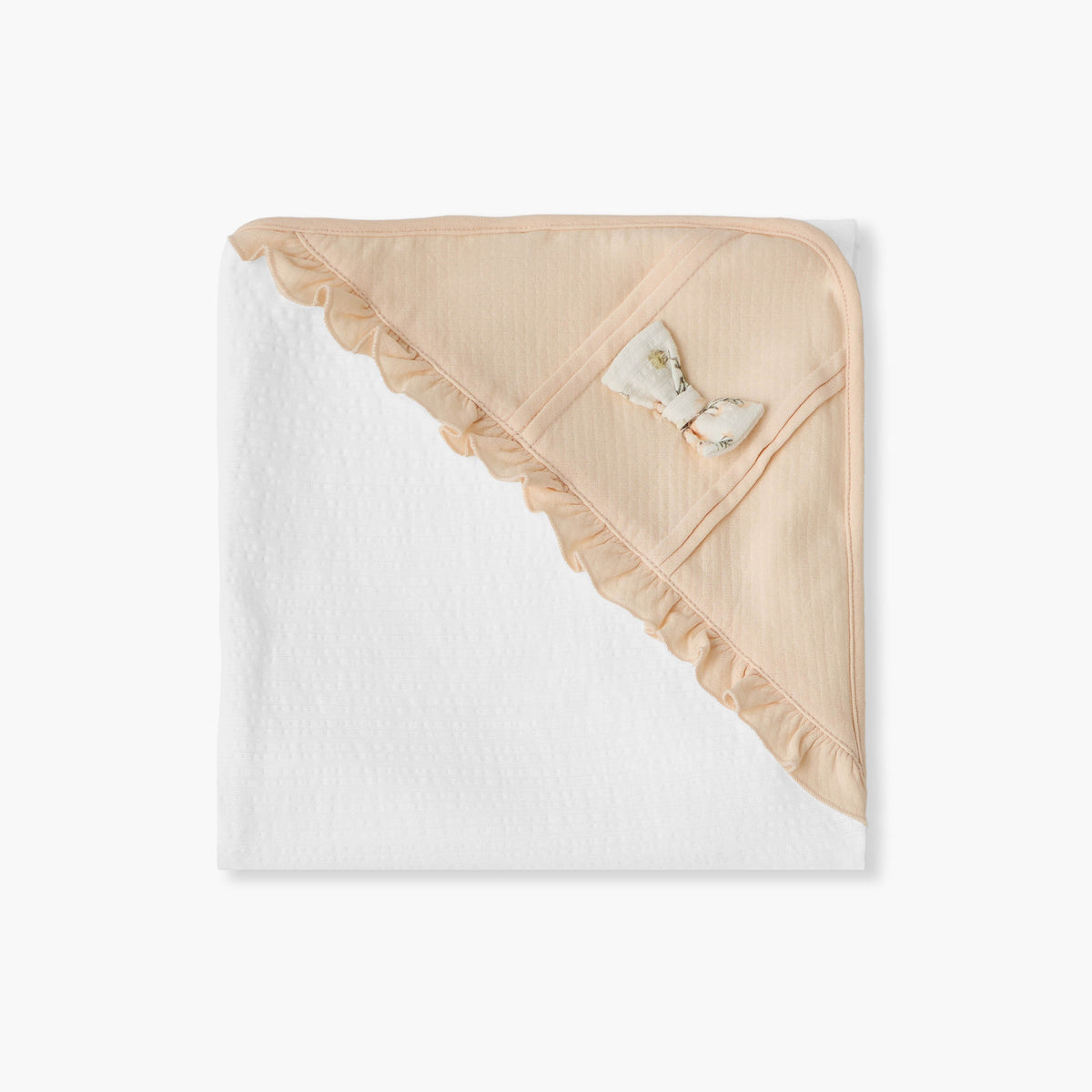 Giggles Receiving Blanket with Bow Applique