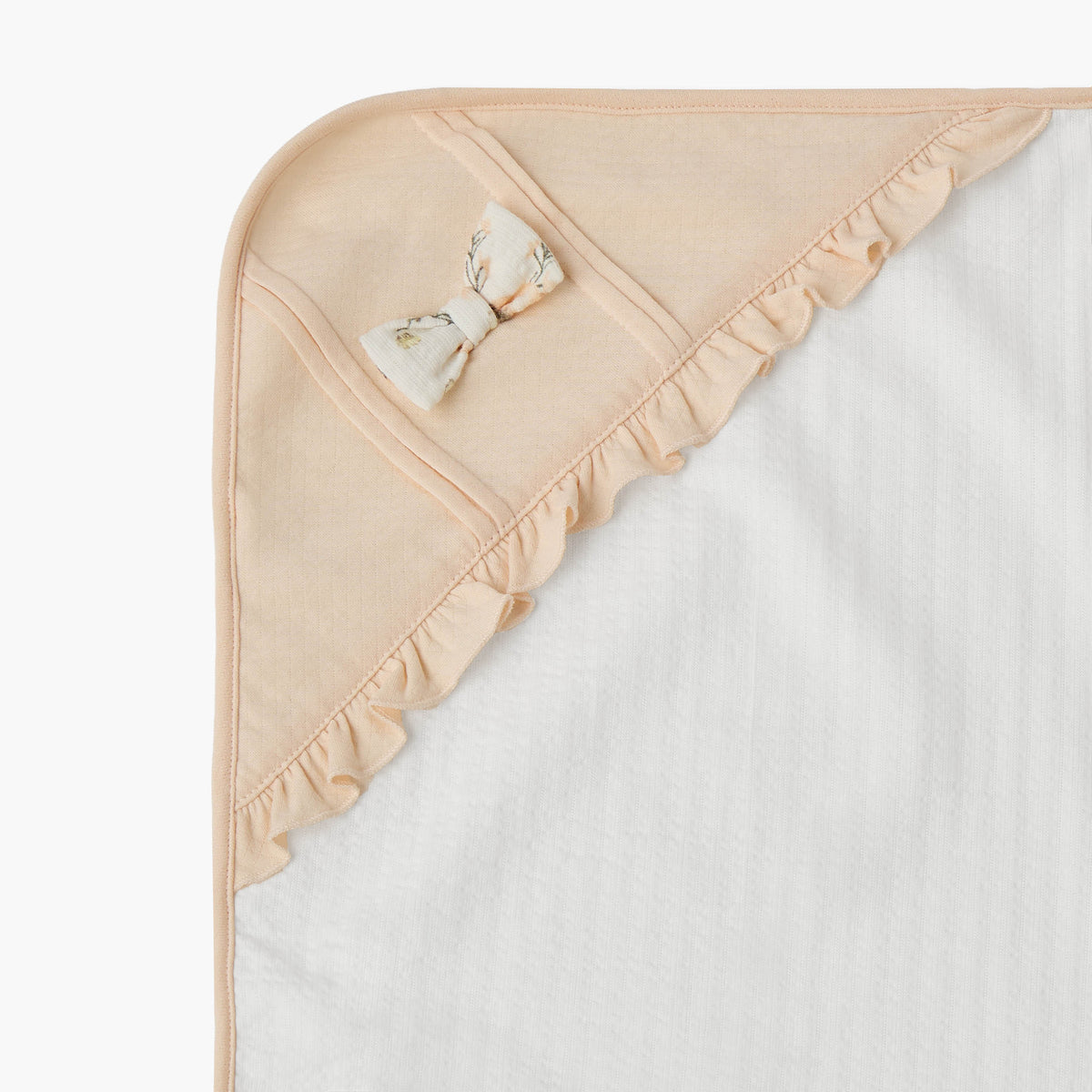 Giggles Receiving Blanket with Bow Applique