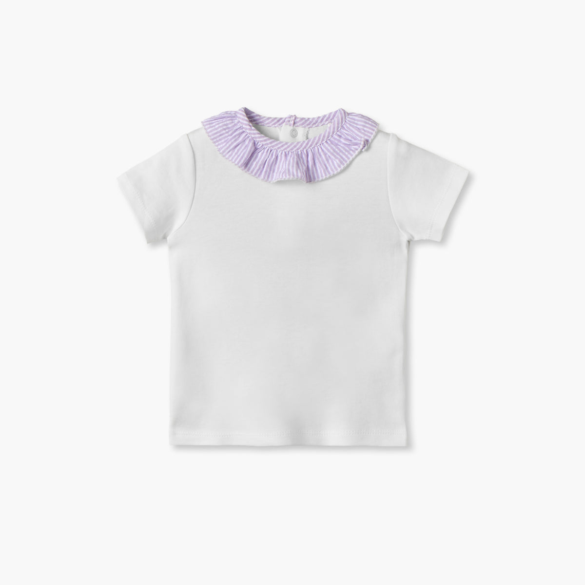 Giggles Crew Short Sleeves Top and Dungaree Set with Stripes
