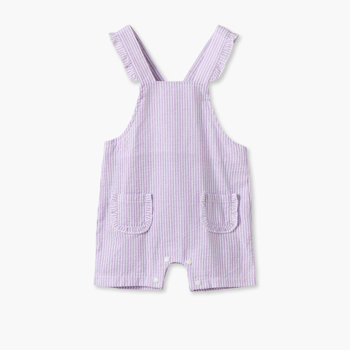 Giggles Crew Short Sleeves Top and Dungaree Set with Stripes