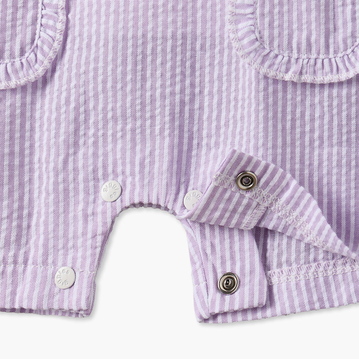 Giggles Crew Short Sleeves Top and Dungaree Set with Stripes