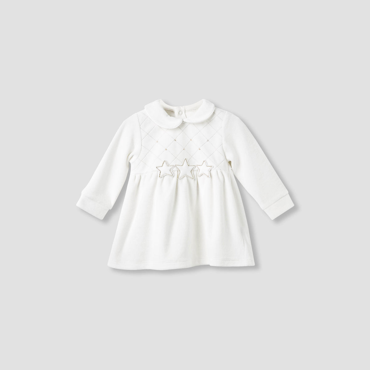 Giggles Girls Dress with Stockings - Long Sleeves - Peter Pan Collar