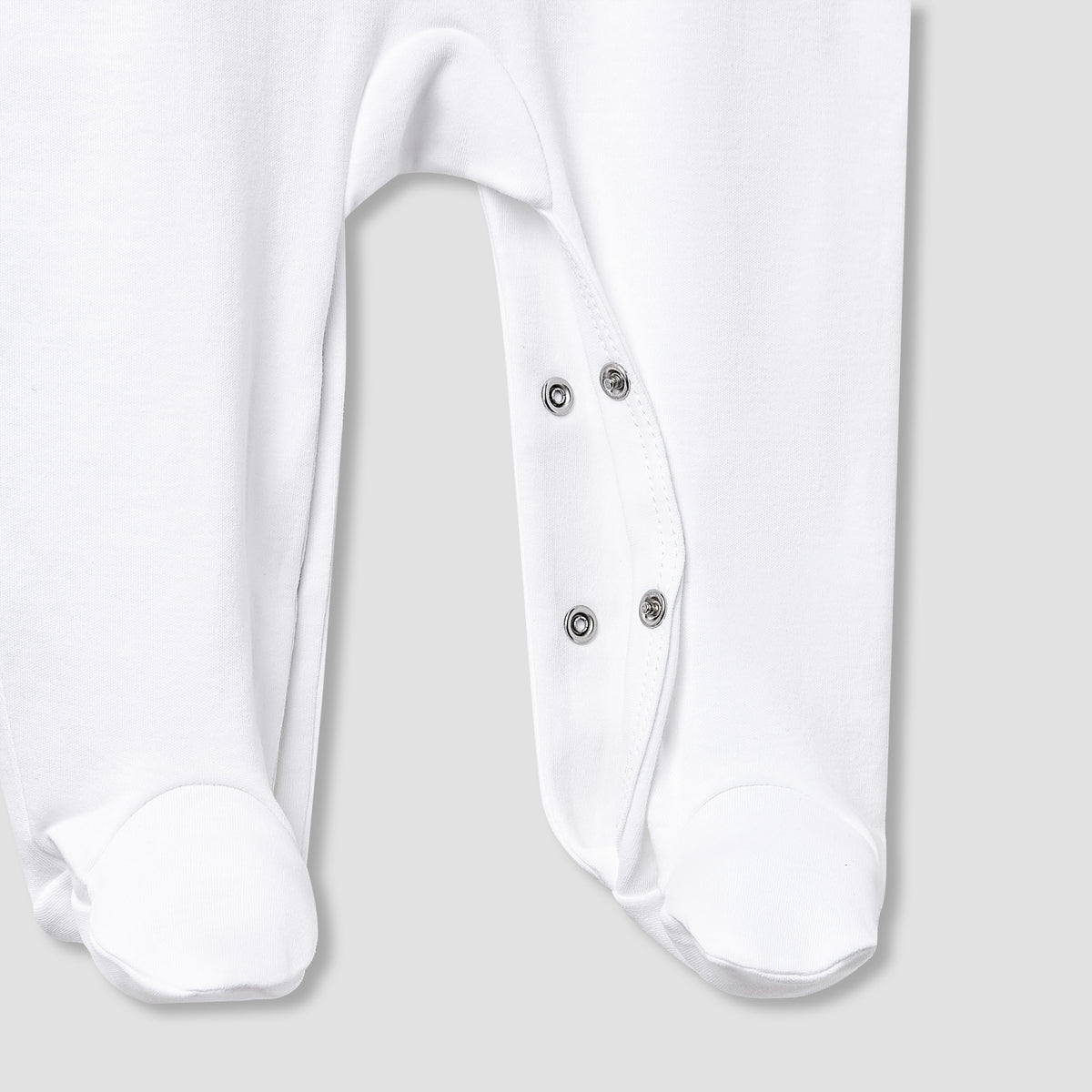 Giggles Collared Sleepsuit with Snap Button Closure - Long Sleeves