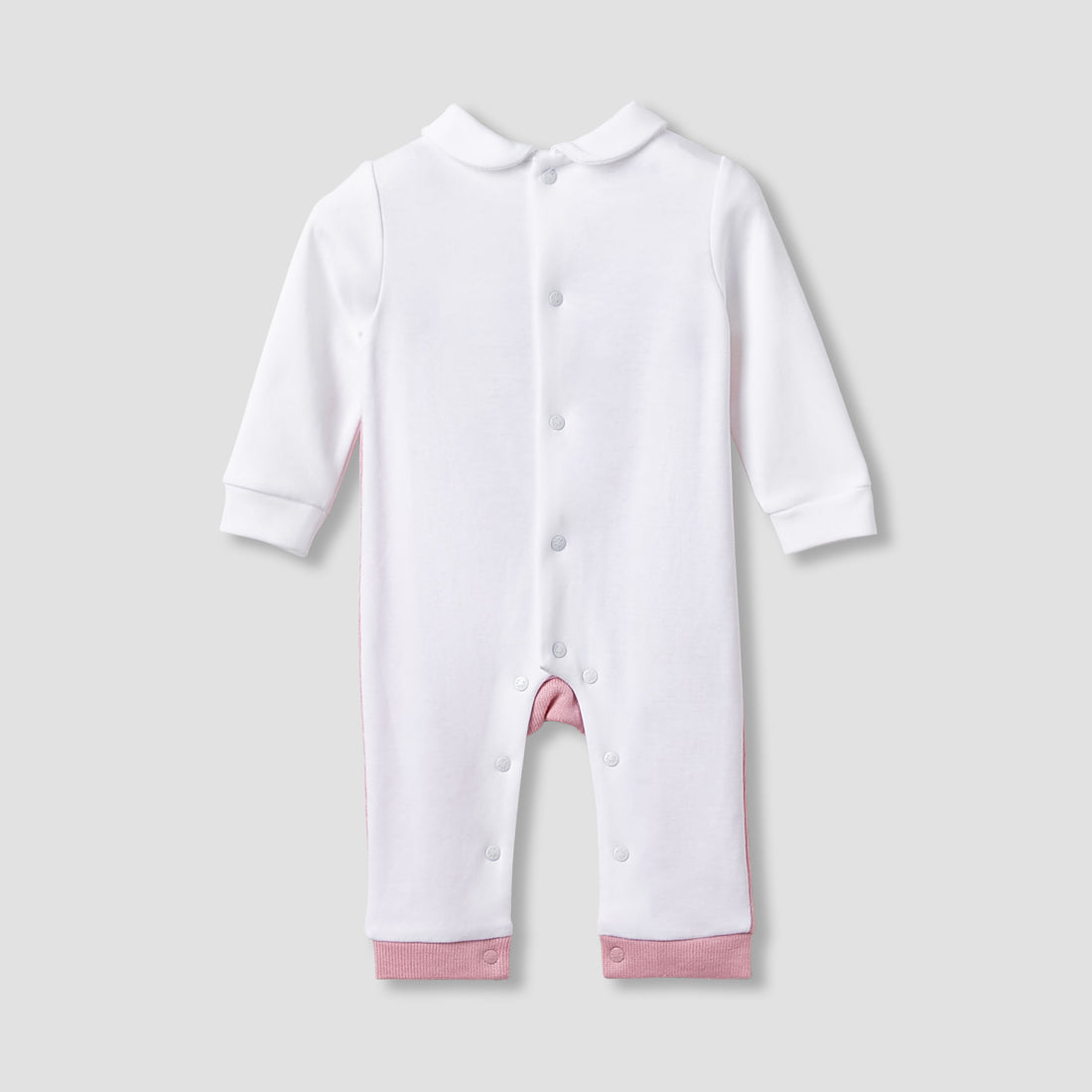 Giggles Peter Pan Collar Sleepsuit with Pocket Detail - Long Sleeves