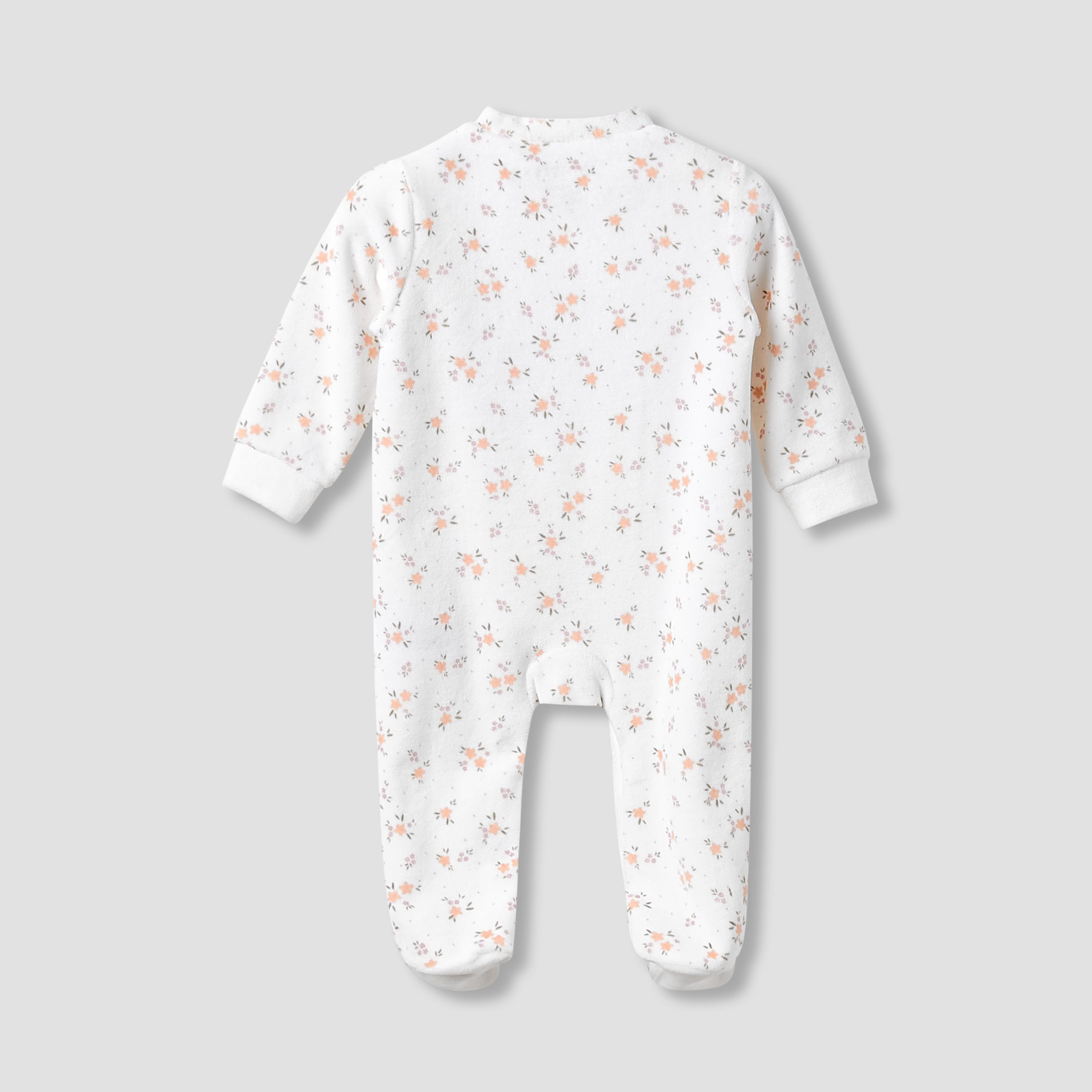 Juniors Crew Neck Sleepsuit with Giraffe Applique - Long Sleeves